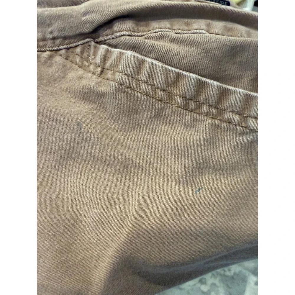 Ring of Fire Boys Brown Moto Jogger Pants‎ Size 8 RBB0237C Tan Ribbed Knee Zip
